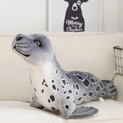 Plush Mascot Cuddly Toy Seal Gray 37cm