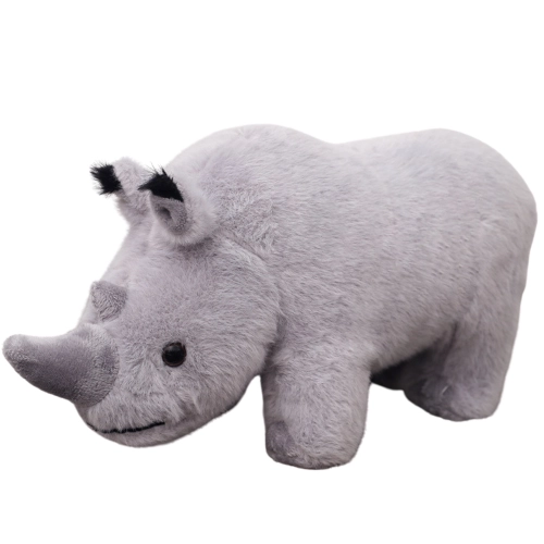 Plush Mascot Rhinoceros Plush Toy Cuddly Toy Gray 30cm