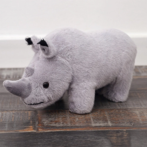 Plush Mascot Rhinoceros Plush Toy Cuddly Toy Gray 30cm