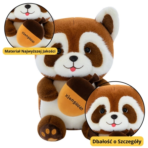 Plush Toy Raccoon with Acorn 23cm