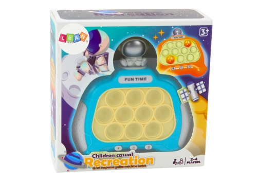 Pop-It Wac A Mole Game Spaceman Lights Sounds Blue