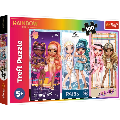 Puzzle - 100 - Rainbow dolls - MGA Rainbow high Trefl 16444