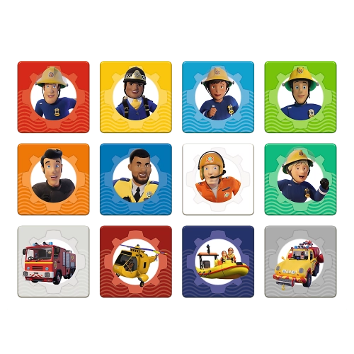 Puzzle - 2in1 + memos - Fireman Sam's Team Trefl 93334
