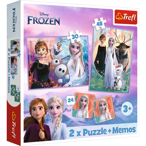Puzzle - 2in1+memos  Princesses in their land - Disney Frozen 2 93335