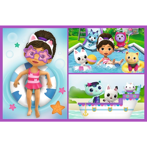 Puzzle - 2x70 - Play with Gabby Trefl 34438