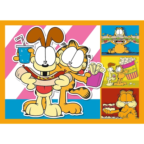 Puzzle 4-in-1 – Garfield Loves Lasagna – Trefl 34673