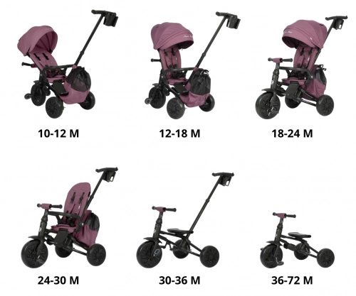 Qplay Nova Max Violet Trīsritenis