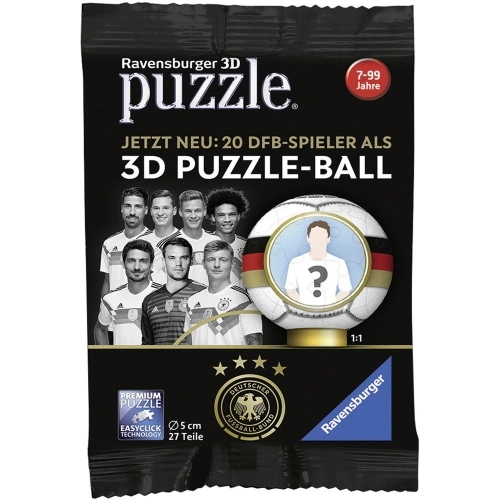 Ravensburger - 3D Puzzle 27 Ball Blindpacks WM 2018 (German)