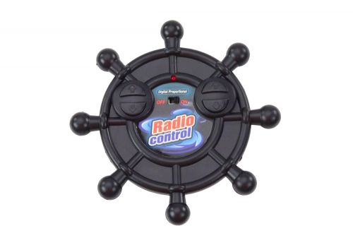 Remote Controlled Police Boat RC Blue Remote Control 27MHz