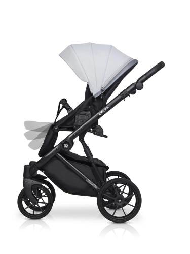 Riko Basic Delta 01 Grey Fox Bērnu rati 2in1