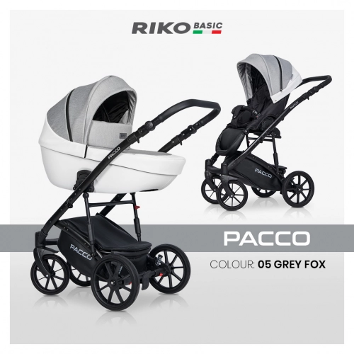 Riko Basic Pacco 05 Grey Fox Bērnu rati 2 in 1