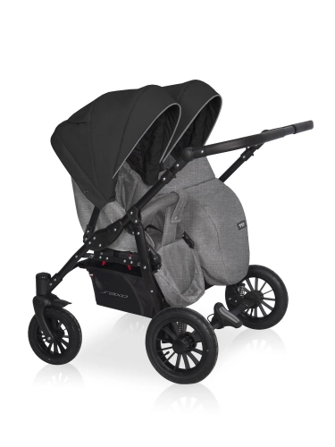 Riko Basic Saxo 04 Onyx Dvīņu rati 2in1