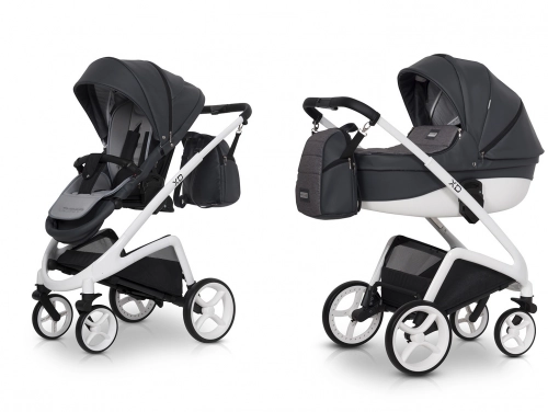 Riko XD Anthracite Bērnu rati 2in1