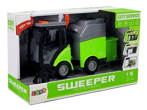 Rubbish Sweeper with Sound and Moving Parts Friction Drive 1:16