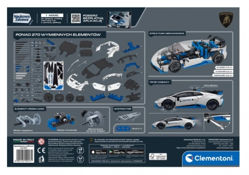 Scientific Fun Mechanics Laboratory: Lamborghini Huracán STO Clementoni 50917