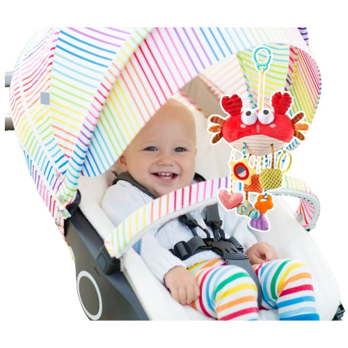 Sensory Toy Crab Bed Hanger 9in1