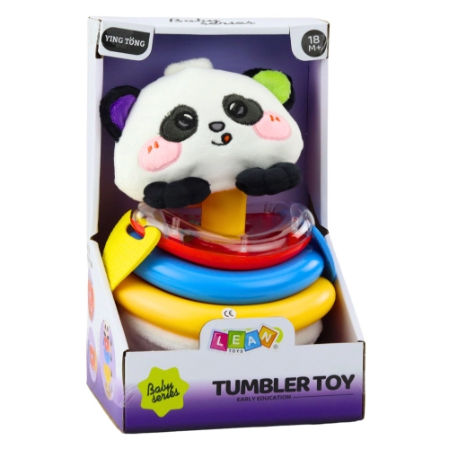 Sensory Toy Tumbler Panda Pyramid Rocking Teethers Rattle