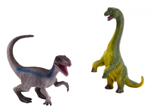 Set of Dinosaur Figures Brachinosaurus Velociraptor 2l