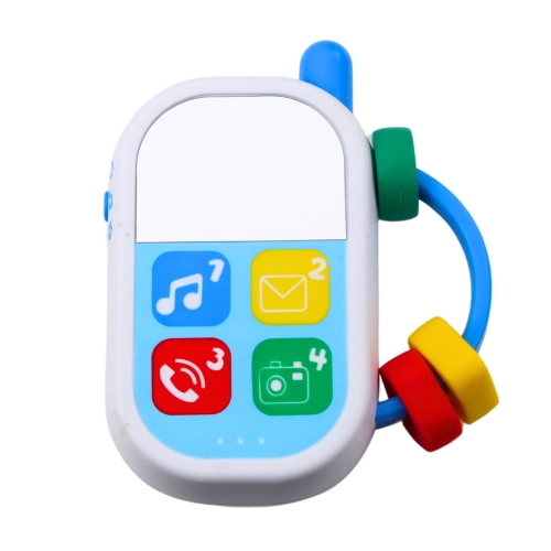 Set of musical toys for toddlers. Telephone, tambourine, keys, sounds, 3 pcs.