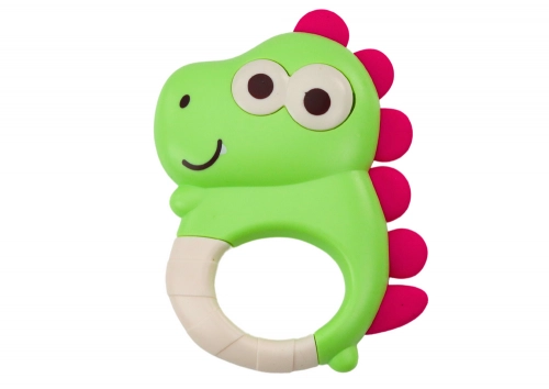 Set of Rattles, Teethers, Colorful Pastel Animals, 4 Pcs