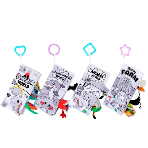 Set of Soft Educational Sensory Books for Toddlers 4pcs