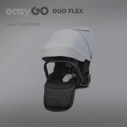 Siedzisko spacerówki do wózka dziecięcego EasyGo Duoflex Cloudy Gray