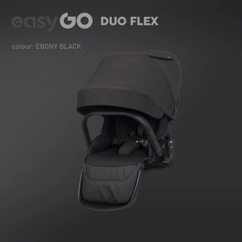 Siedzisko spacerówki do wózka dziecięcego EasyGo Duoflex Ebony Black