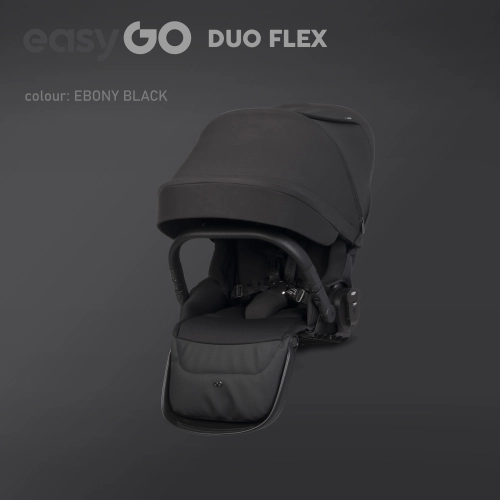 Siedzisko spacerówki do wózka dziecięcego EasyGo Duoflex Ebony Black