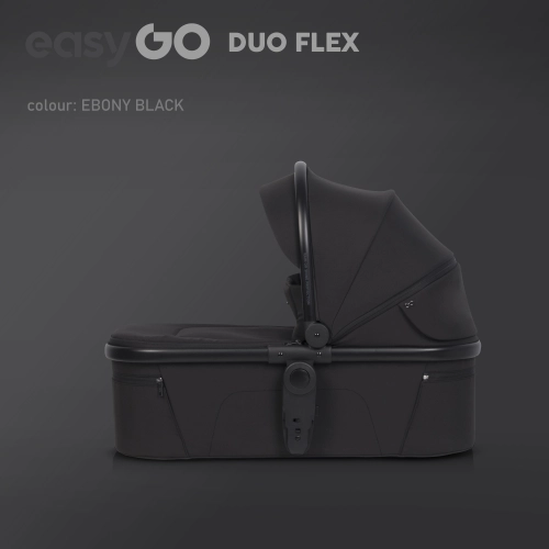 Siedzisko spacerówki do wózka dziecięcego EasyGo Duoflex Ebony Black