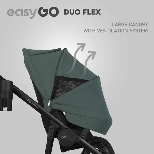 Siedzisko spacerówki do wózka dziecięcego EasyGo Duoflex Sage Green