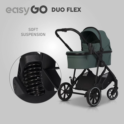 Siedzisko spacerówki do wózka dziecięcego EasyGo Duoflex Sage Green