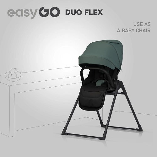 Siedzisko spacerówki do wózka dziecięcego EasyGo Duoflex Sage Green