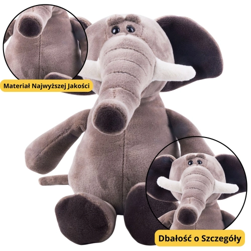 Small Plush Mascot Cuddly Toy Elephant Suction Cup 16cm