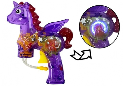 Soap Bubble Gun Unicorn Purple