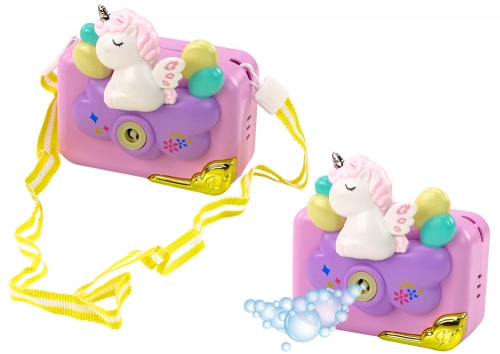 Soap Bubble Machine, Camera with Unicorn