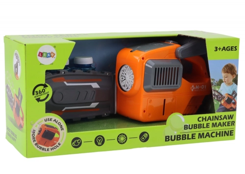 Soap Bubble Machine Chainsaw Orange