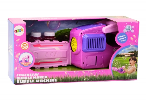 Soap Bubble Machine Chainsaw Pink