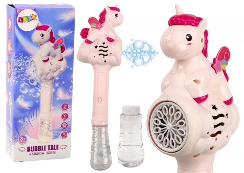 Soap Bubble Machine Pink Unicorn Wand