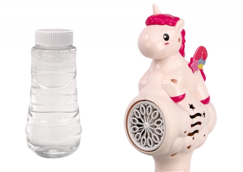Soap Bubble Machine Pink Unicorn Wand