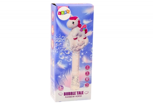 Soap Bubble Machine Pink Unicorn Wand