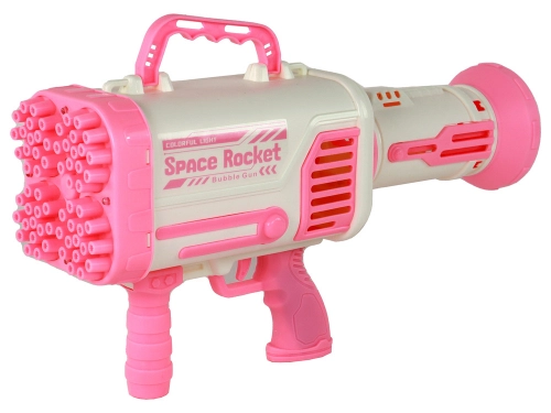 Soap Bubble Machine Soap Bubbles Electric Gun Pink