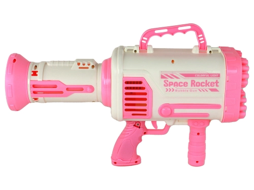 Soap Bubble Machine Soap Bubbles Electric Gun Pink