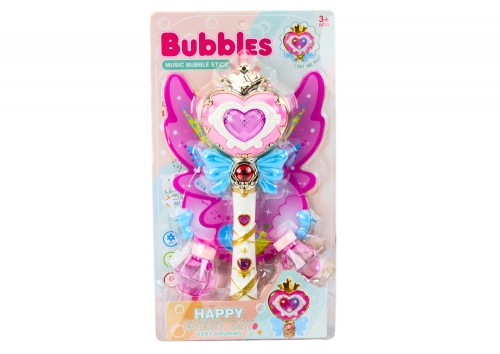 Soap Bubble Machine Wand With Wings Lights Sounds