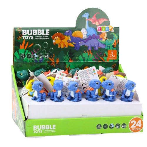 Soap Bubbles Dinosaur Movable Figurine Colorful 14cm Mix
