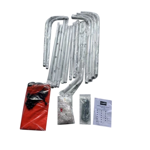 Soccer Training Goal with Target Mat Red 213x152x75cm