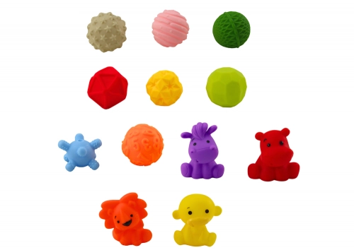 Soft Educational Bath Blocks 20 Pieces Animals Shapes