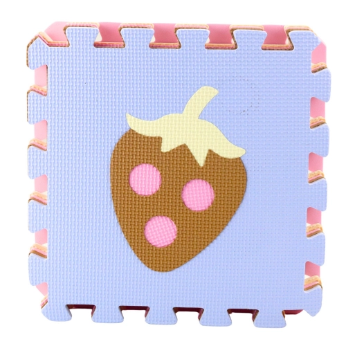 Soft Puzzle Educational Mat EVA Foam Fruits Sweets Pastel 16 pcs.