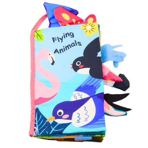 Soft Sensory Book Birds Rustling Squeaker Colorful