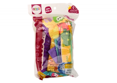 Soft Tissue Box with 6 fabrics and 3 rustling colorful wipes