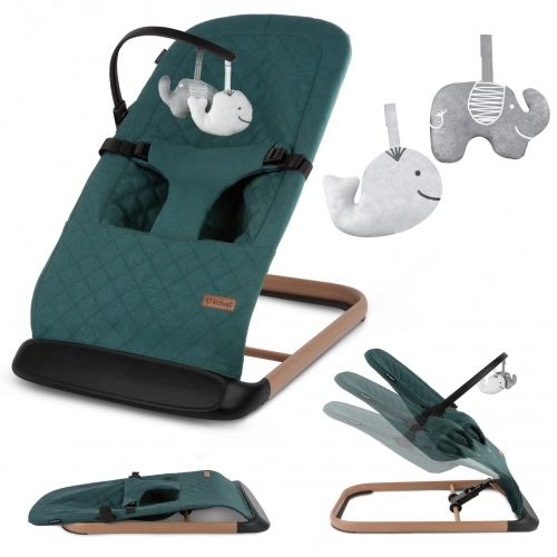 Šūpuļkrēsliņš Kidwell LARO Green/Wooden